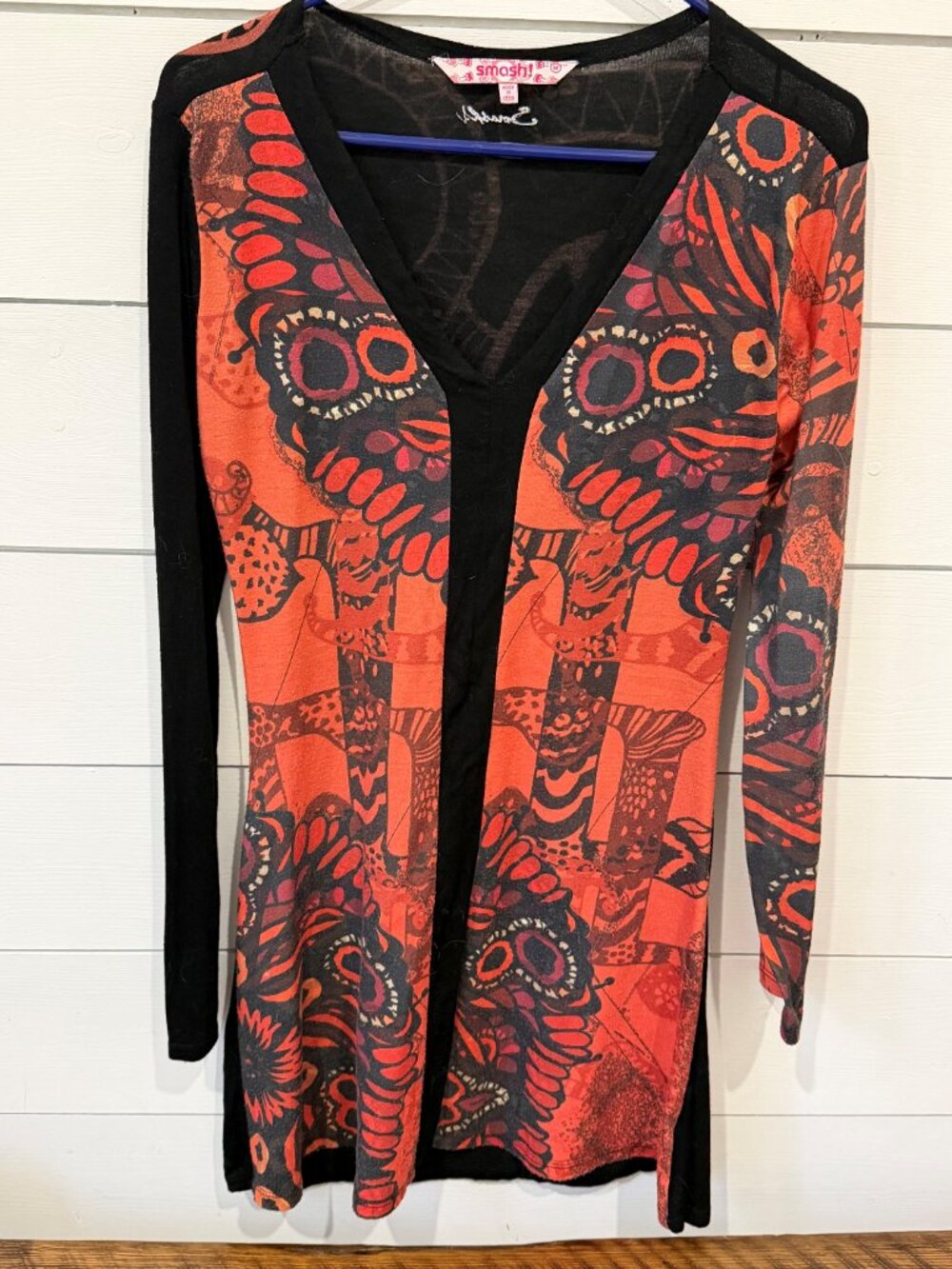 Smash butterfly tunic dress